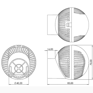 Tunze® Nano-Stream 6055 HUB (5500 lh) pour aquariums de 40 à 500 litres