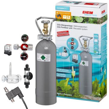 EHEIM SET 600 - Kit CO2  à bouteille rechargeable jusqu'à 600 Litres avec Electrovanne