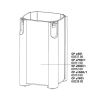 JBL CP e700/1,2 Cuve du filtre (+pied)
