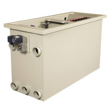 Filtre à tambour combi type CL 35k pour 30m³ avec masses de filtration et pompe de rinçage