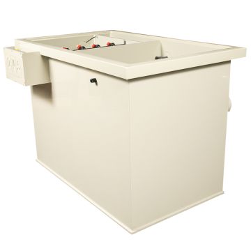 Filtre à tambour combi type M-25 Entry pour 20m³ avec masses de filtration et pompe de rinçage