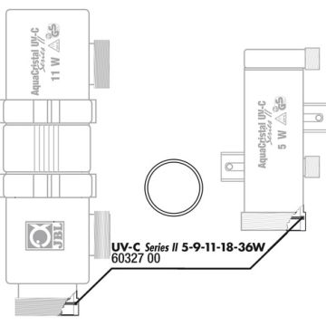 JBL Joint boîtier (int.) UV-C 5-9-11W