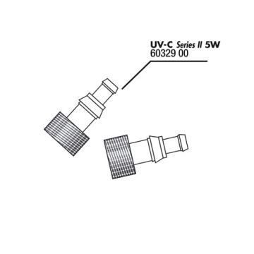 JBL Pièce connexion tuyau UV 5W 2x (sans joint)