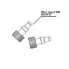 JBL Pièce connexion tuyau UV 5W 2x (sans joint)