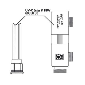 JBL AC UV-C II 18 W Boîtier+verre