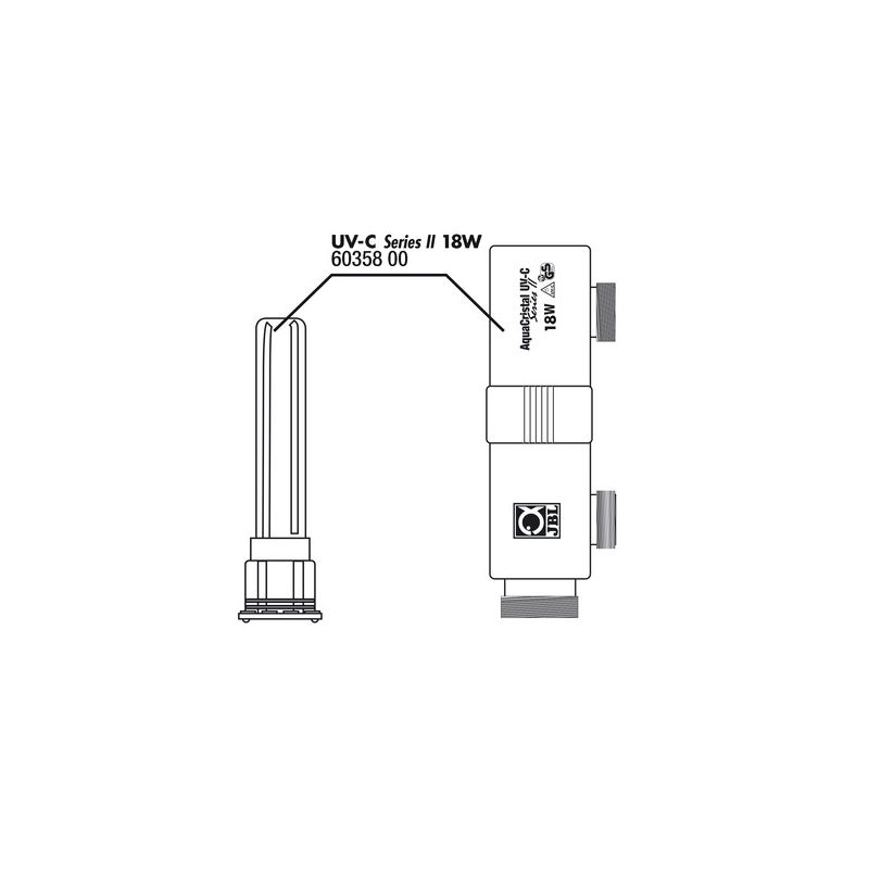 JBL AC UV-C II 18 W Boîtier+verre