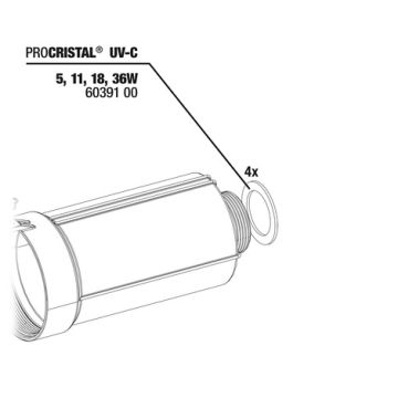 JBL PC UV-C Joints raccord tuyau (4x)