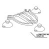 JBL ProFlow u, ventouse+plaque
