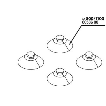 JBL Ventouse (4x) 20mm ProFlow u800/1100