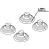 JBL Ventouse (4x) 30mm ProFlow u2000