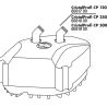 JBL CP 120 Tête du filtre avec pompe
