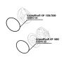 JBL CP F 120/250 Joint couvercle du rotor