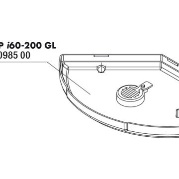 JBL CP i_gl Plaque de fond avec vanne