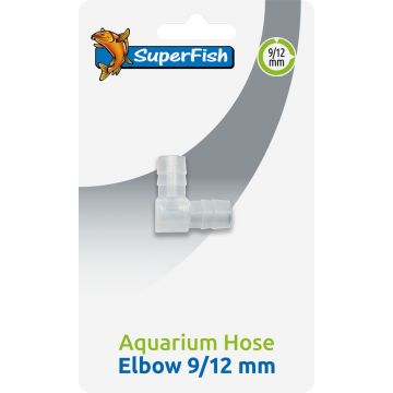 Superfish Coude pour tuyaux d'aquarium 9/12mm