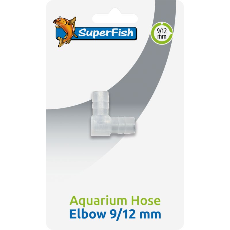 Superfish Coude pour tuyaux d'aquarium 9/12mm