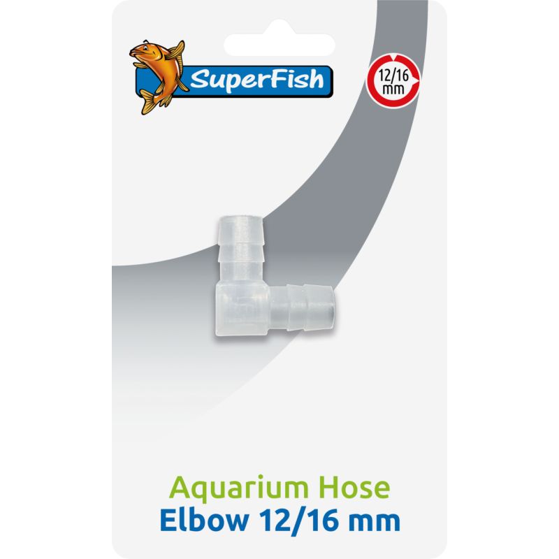 Superfish Coude pour tuyaux d'aquarium 12/16mm