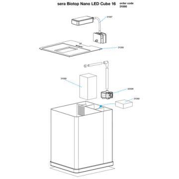 Sera Biotop Nano Led cube 16