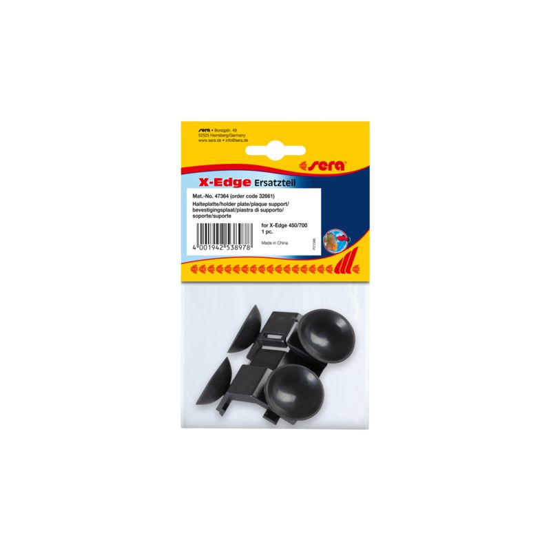Sera Plaque support avec ventouses pour X-Edge 450 et 700