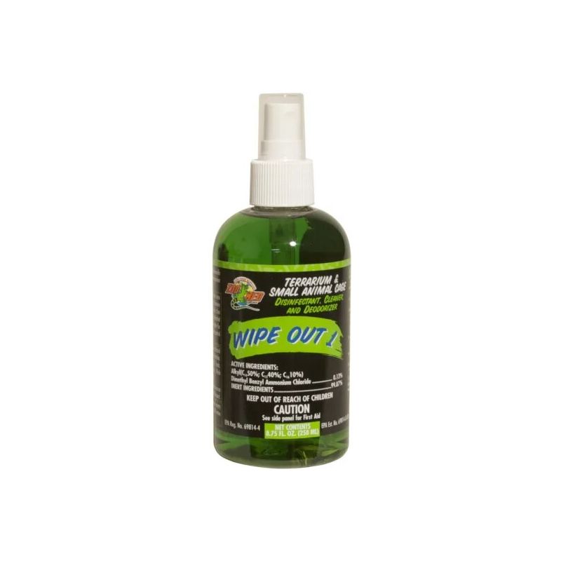 Zoomed wo18e wipe out 1 terrarium cleaner 258ml