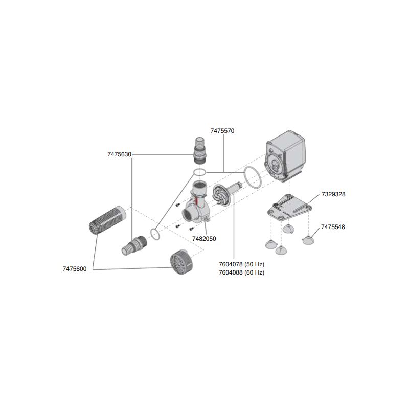 EHEIM roue de pompe complet (60 hertz) 