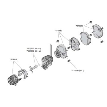 EHEIM rotor de pompe de rechange complet 60Hz 7605580