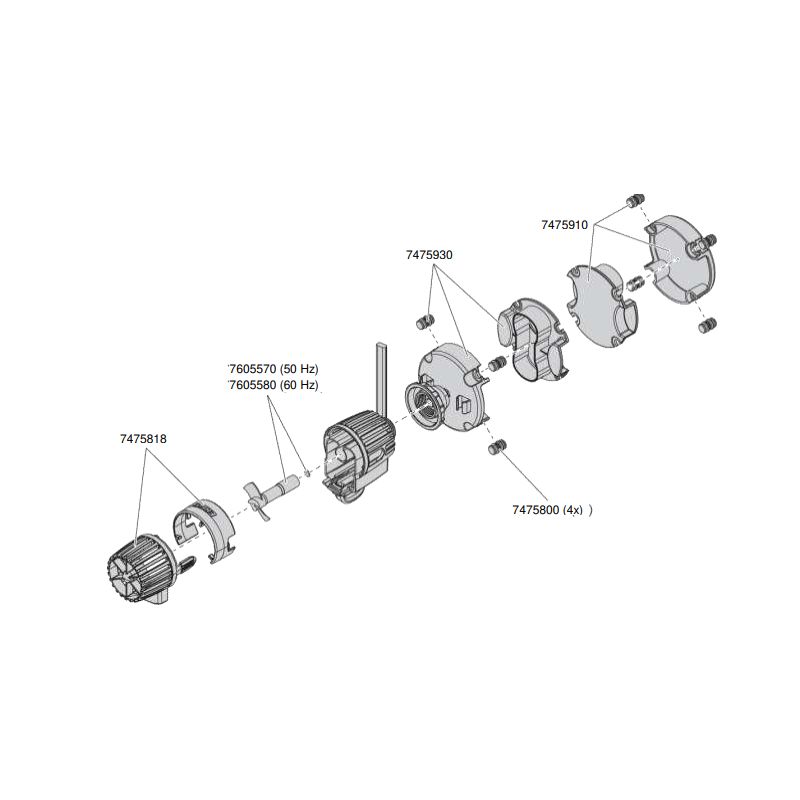 EHEIM rotor de pompe de rechange complet 60Hz 7605580