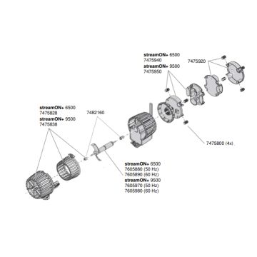 EHEIM rotor de pompe de rechange complet 60Hz 7605890