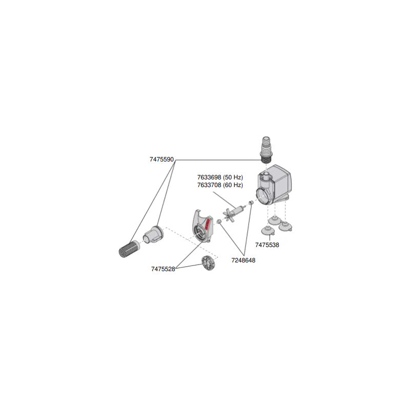 EHEIM roue de pompe (60 hertz) 7633708