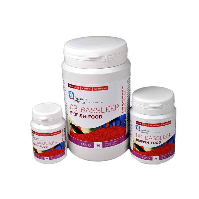 Dr.Bassleer Biofish Food fuco M 60gr 0.6mm pour poissons jusqu’à 6c... Dr.Bassleer Biofish Food fuco M 60gr 0.6mm pour poissons jusqu’à 6c...