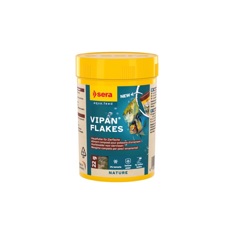 Sera Vipan Nature 100ml aliment composé avec 4 % de farine d... Sera Vipan Nature 100ml aliment composé avec 4 % de farine d...