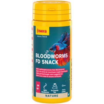 Sera FD larves de moustiques rouges Nature 100 ml (9 gr)