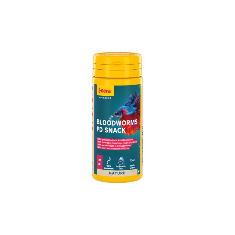 Sera FD larves de moustiques rouges Nature 100 ml (9 gr) Sera FD larves de moustiques rouges Nature 100 ml (9 gr)