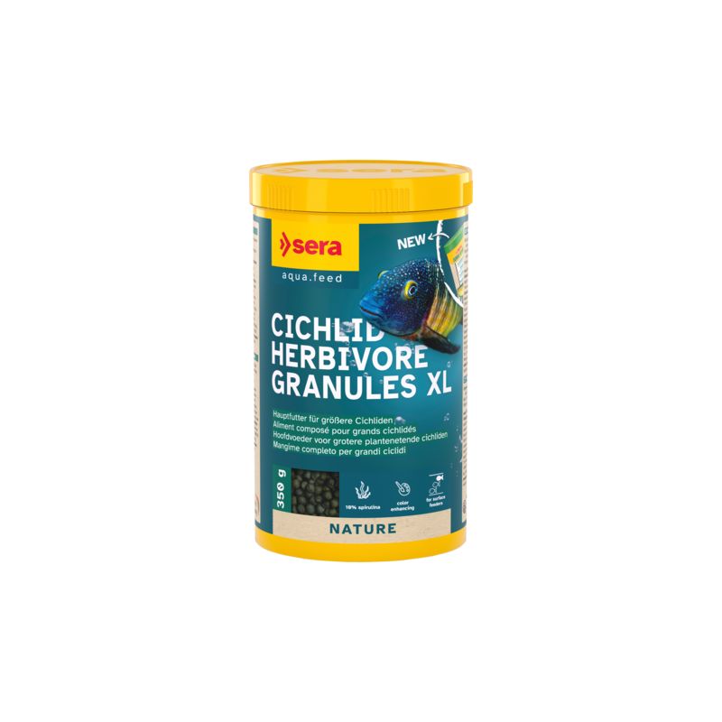 Sera cichlid herbivore granules XL Sera cichlid herbivore granules XL