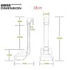 Aqua Noa acrylic feeder 28cm