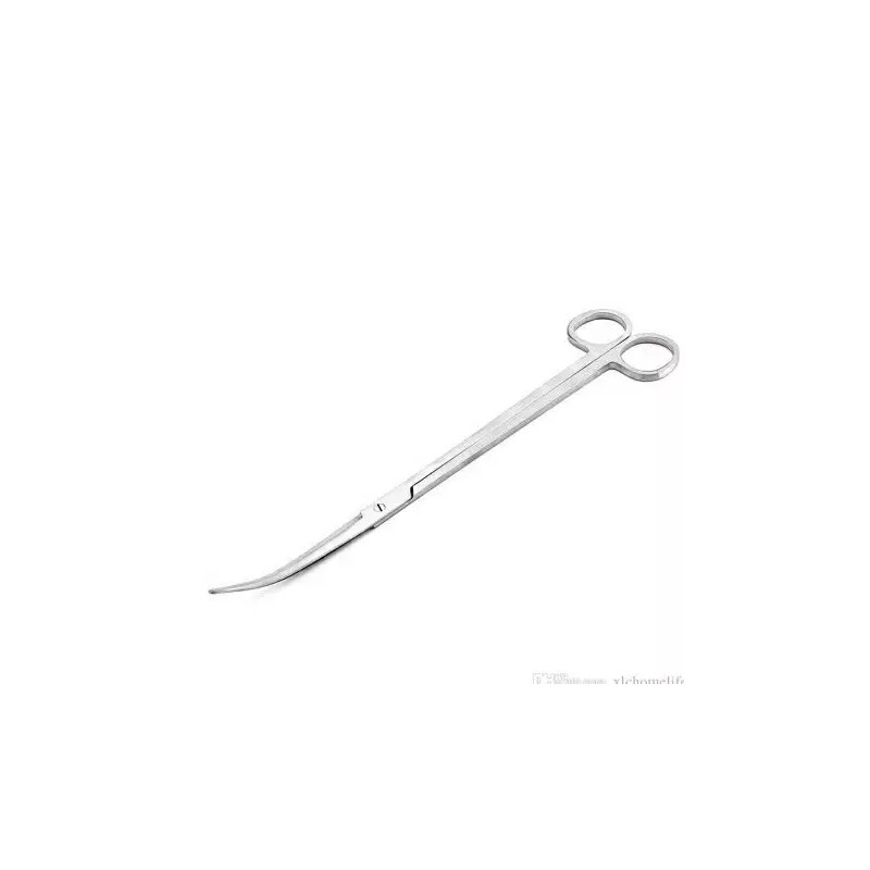 Ciseaux à lames courbées 25cm en acier inoxydable haute qualité.