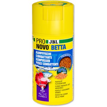 JBL PRONOVO BETTA GRANO S Aliment de base en granulés, taille S, pour combattants de 3 à 10 cm