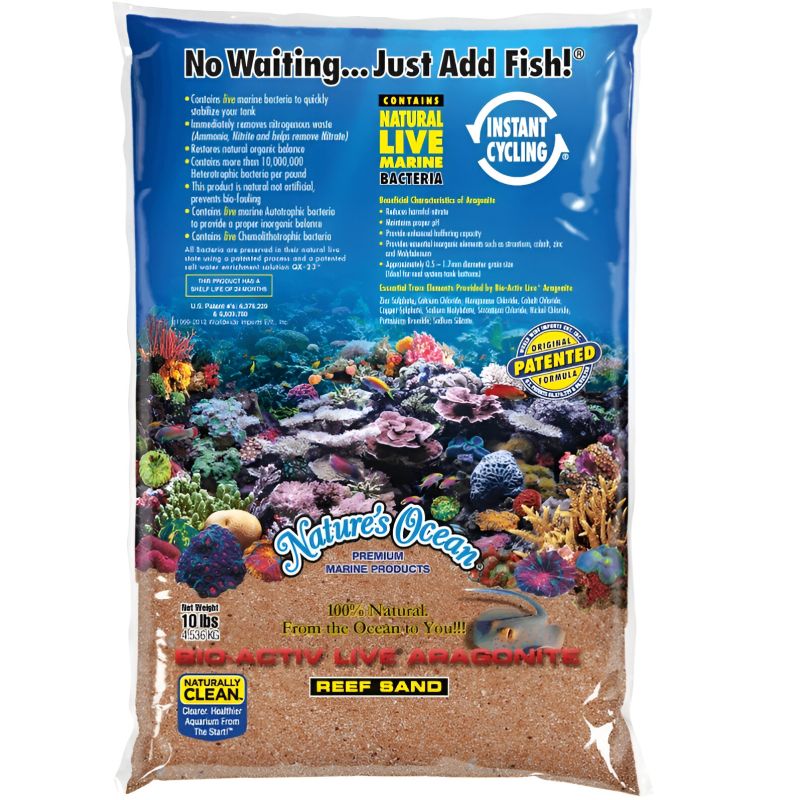 Nature's ocean natural white reef sand 0,1-0,5mm 10kg