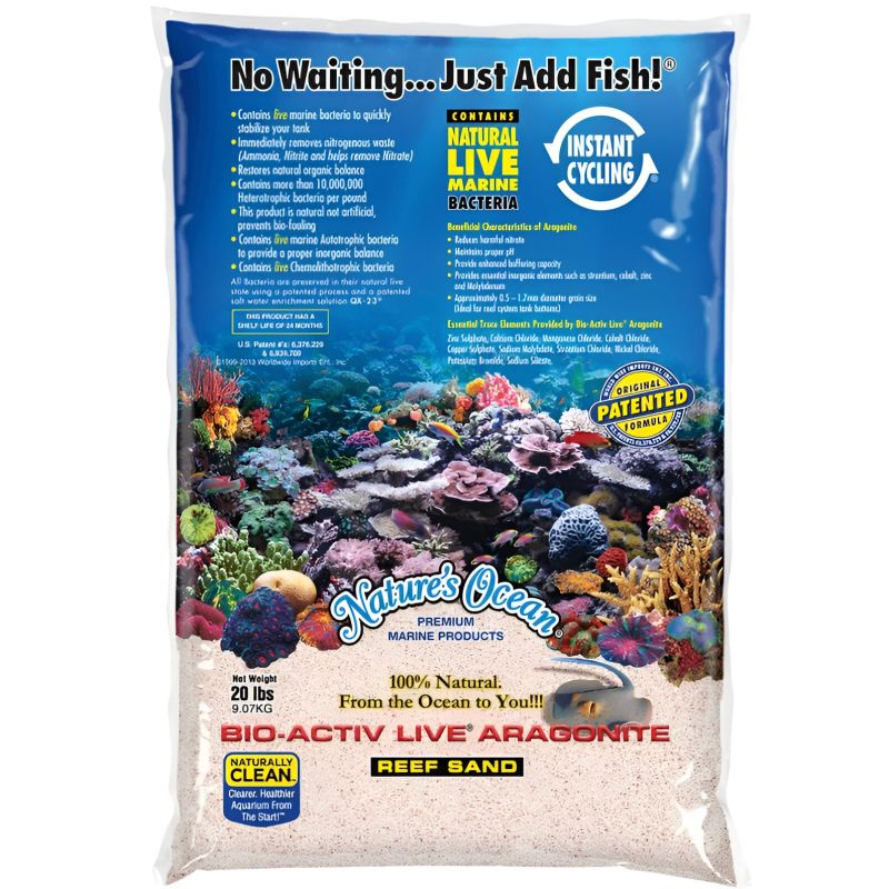 Nature's ocean natural white reef sand 0,1-0,5mm 10kg
