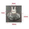 Aqua Noa Ventouse transparente avec clip (lot de 2)