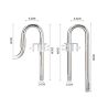Aqua Noa Kit INOX Inflow & Outflow 16/22mm