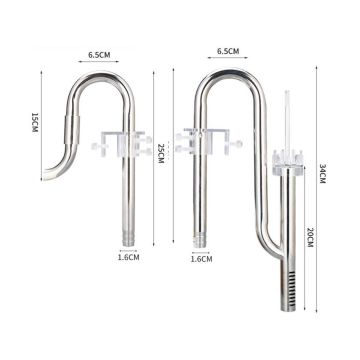 Aqua Noa Kit INOX Inflow & Outflow 16/22mm