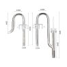Aqua Noa Kit INOX Inflow & Outflow 16/22mm