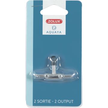 Zolux robinet métal deux sorties