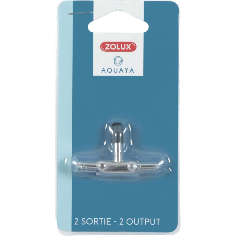 Zolux robinet métal deux sorties