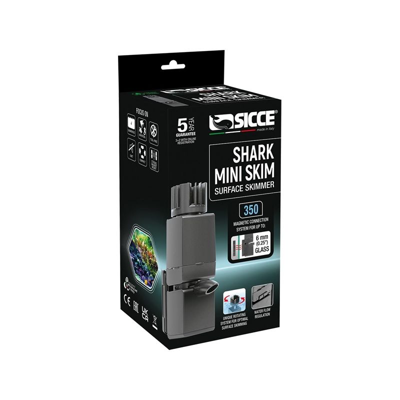 Sicce Shark Ecumeur Mini Skim 350 jusqu'à 6mm