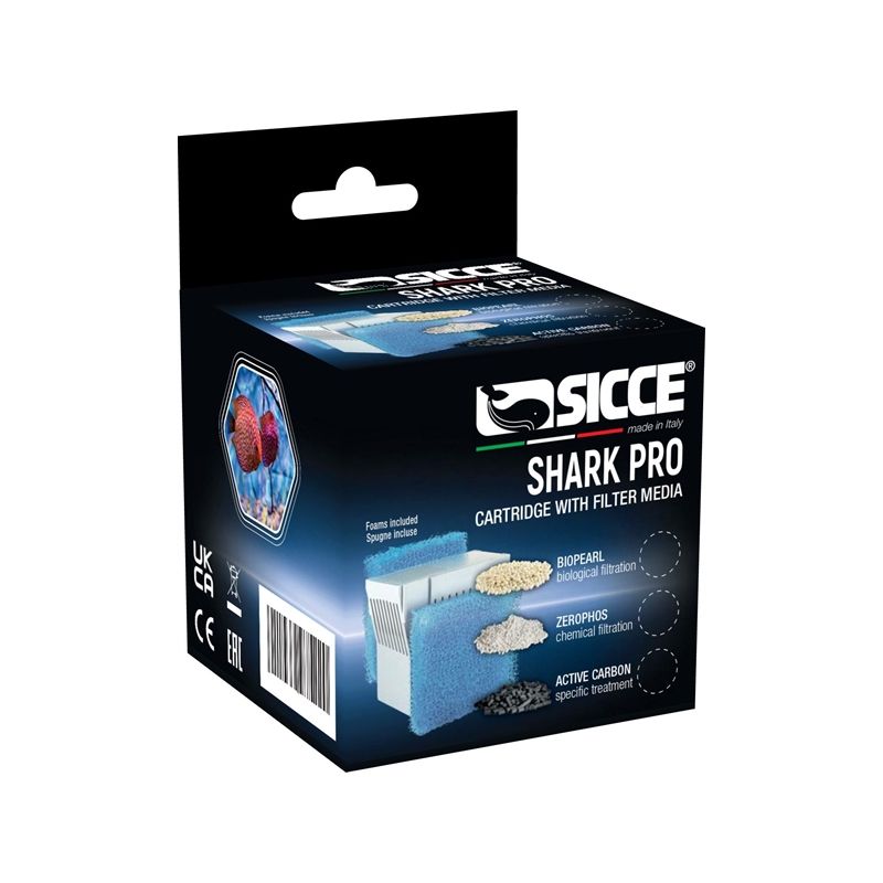 Sicce Shark Pro Hyperbio Pearl + éponge 20ppi