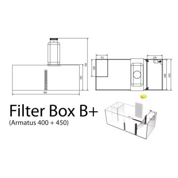 AquaMedic Armatus 400 Blanc aquarium d'eau de mer complet avec système de filtration + 162.50€ en bon d'achats de vivant