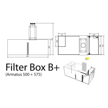 AquaMedic Armatus 575 XD blanc complet avec système de filtration +...