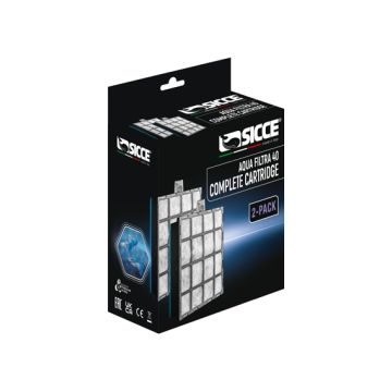 Sicce Cartouche Complète pour filtre Aqua Filtra 40 2pcs