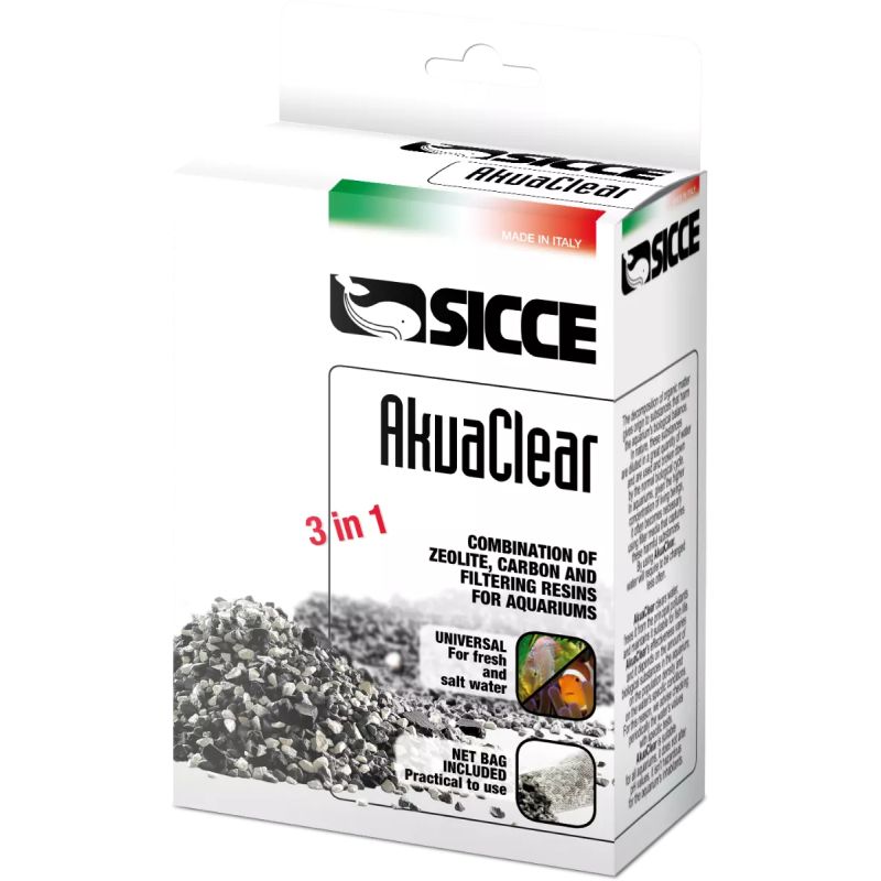 Sicce AkuaClear Plus Zeolite Charbon 1L Sicce AkuaClear Plus Zeolite Charbon 1L